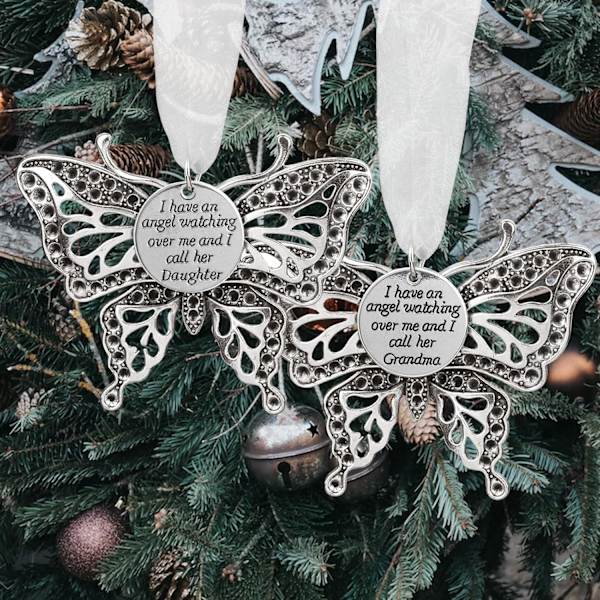 Julehimmel Mindesmærkepynt Butterfly Heaven Mindesmærkepynt til Tab af Kære Angel i Himlen Sympa