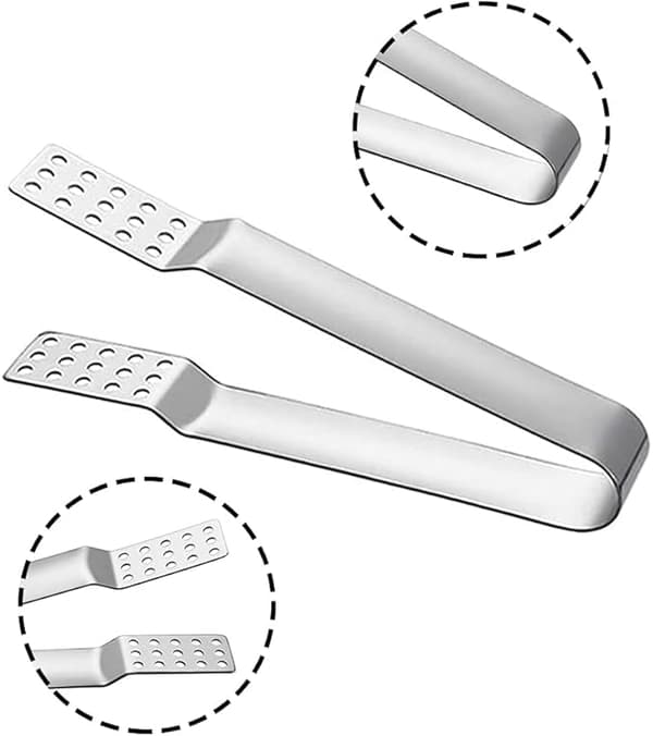 4 stk. Rustfritt Stål Sukker Klips, Tepose Klips, Slitesterk