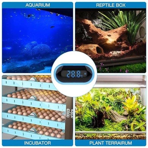 Aquarium Termometer, Aquarium Digital Thermometer, för fisk