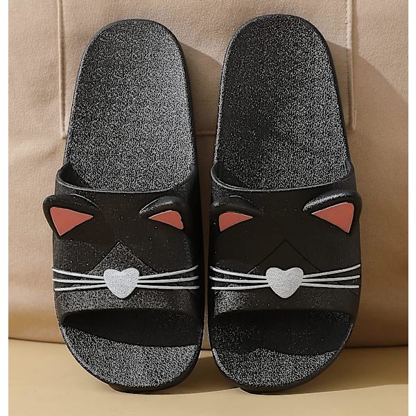 Dww-Noir Tofflor för barn och vuxna Garon Flicka Flip Flops Tofflor Badskor Dam Herr Sandaler Pool Strand 44-45EU