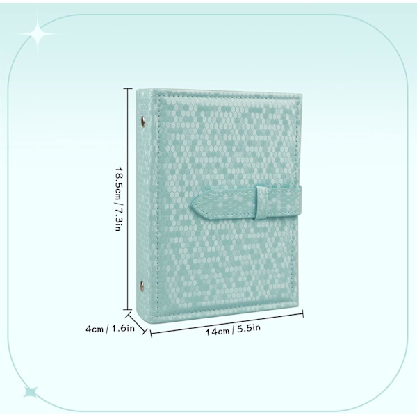 Ørering Organizer Bog Design Ørering Holder Rejse Smykke Opbevaring Etui Bakke Holder, Kan Holde 42 Par (blå)
