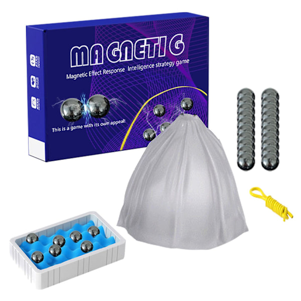 Magnetisk skakspil blå