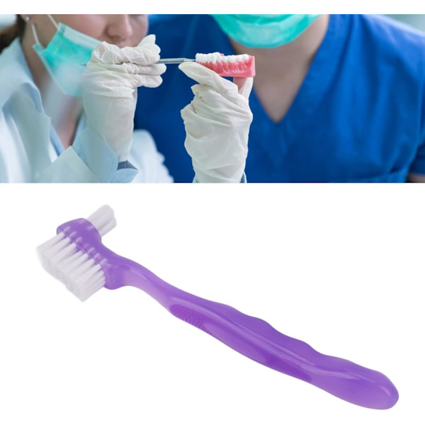 Protese-børste, Protese-tannbørste, Protese-børste, Fjerner smuss, Fjerner plakk, Ergonomisk dobbel
