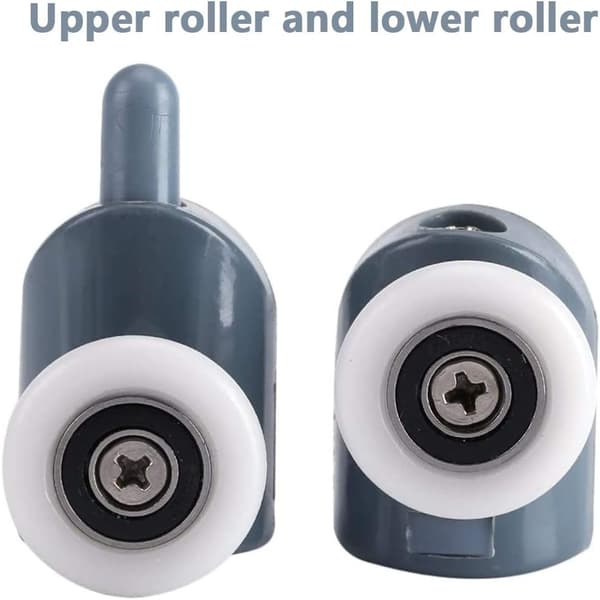 23mm Glidande Dörr Rulle, 8 Duschdörr Rullar, Justerbar