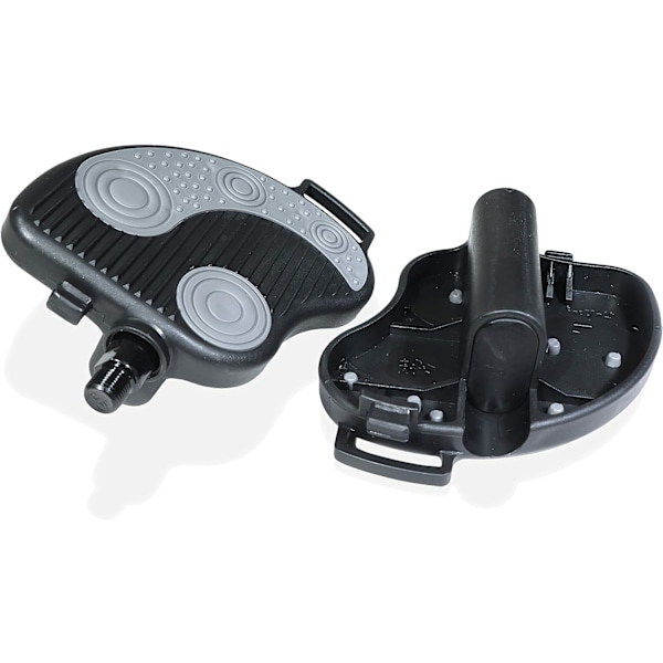 1 Par Udskiftningstræningscykelpedaler med Holdbare PVC-Remme -