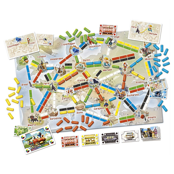 Ticket To Ride: First Journey Europe Brädspel För 2-4 Spelare A