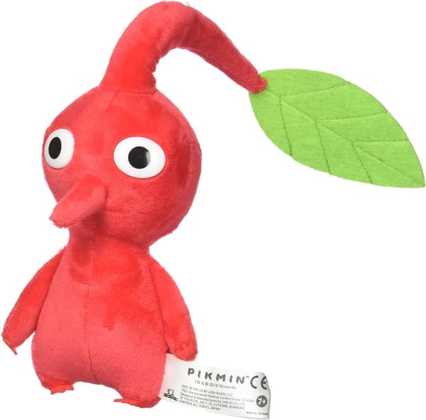 Pikmin Leaf 7\" Plys, 6\", Rød