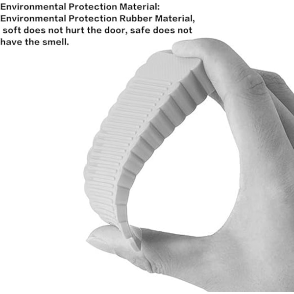 6 stk. Dørstop, Skridsikker Gummi Dørstopper, Brugt Dørstop