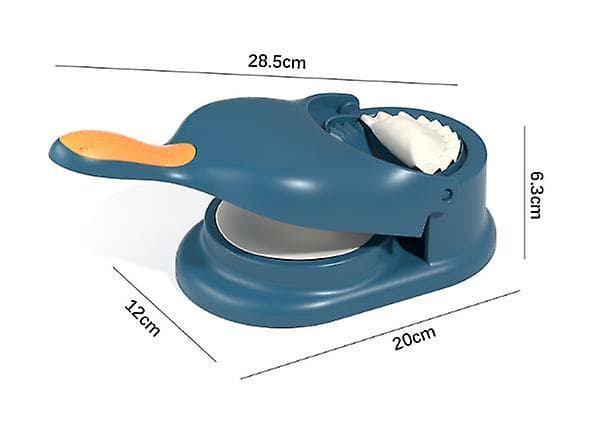 Blå 2 i 1 Dumpling Mold Dumpling Skin Rolling Dough Labor Saving Kitchen Dumpling Machine Dumpling Skin Machine Tool