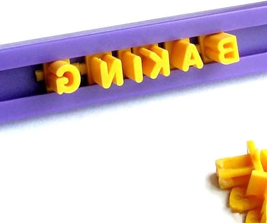 DIY Digital bokstavkake Trykkform bokstavstempel preging
