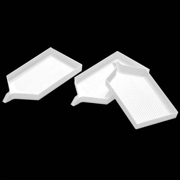 3 stycken vita diamantmålningsprickdiskar prickpennor lera