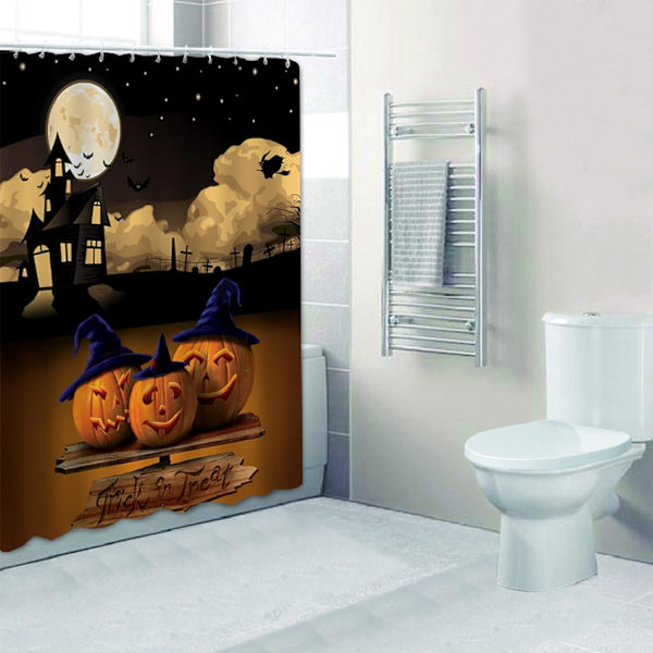 Halloween Duschdraperi Höstduschdraperi, Rustikt