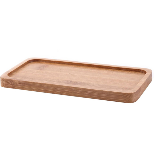 Bricka 17cm, Serveringsbricka, Matbricka, Bambubricka, Stor Servering
