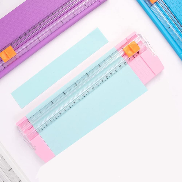 1 stk (Pink) Mini Papirklipper Bærbar Klipper Trimmer Papir