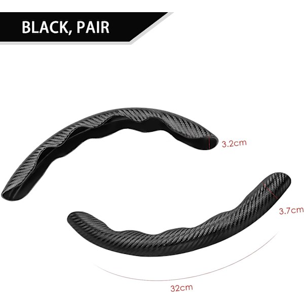 Universal Carbonfiber Bilrattskinn Segmentert Bilrattskinn