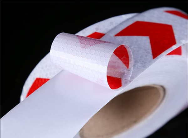 10Mx5cm Refleks Advarselstape, Reflektor Sikkerhedstape til Pil
