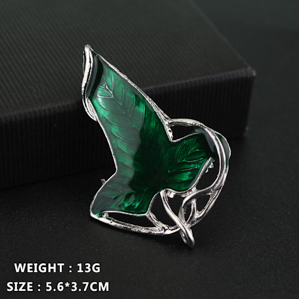 The Noble Collection The Lord of The Rings Elven Leaf Brooch