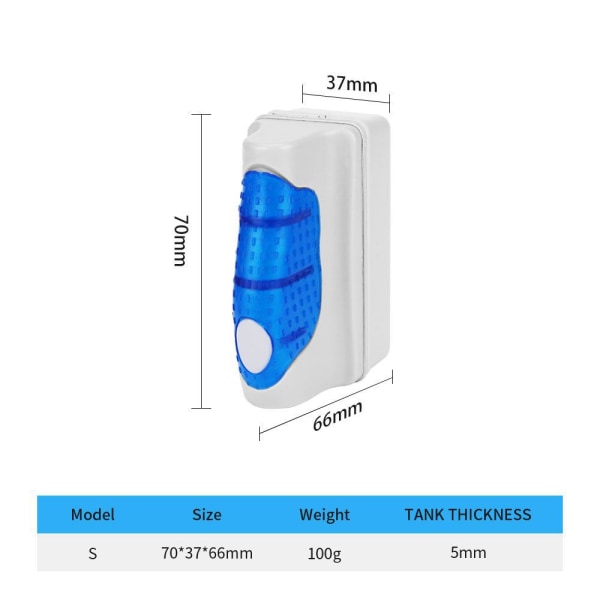Magnetisk Akvarium Rengöringsborste Storlek Akvarium Rengöringsduk Inomhus och