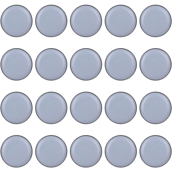 20 st 19 mm Teflon tysta bords- och stolsglider möbelglider