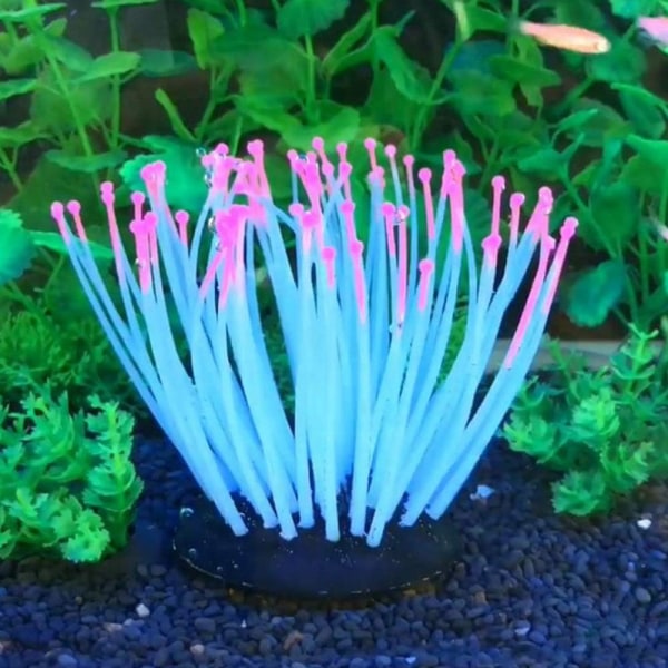 Vesikasvien akvaario Keinotekoinen anemone-silikoniakvaario