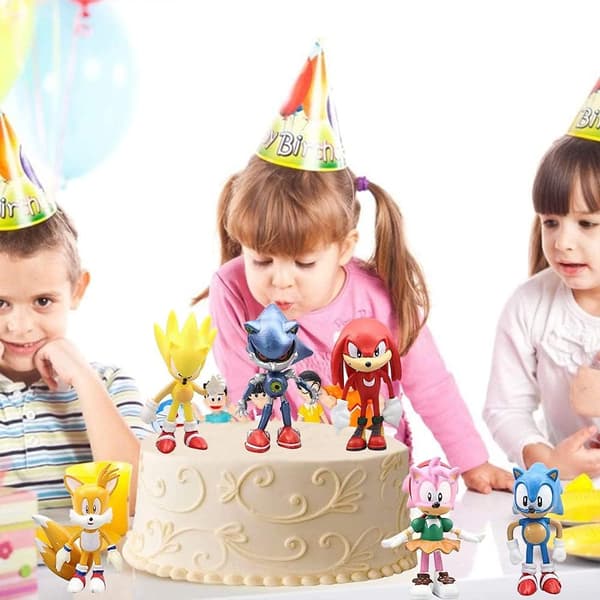 Seks Sonic figurer