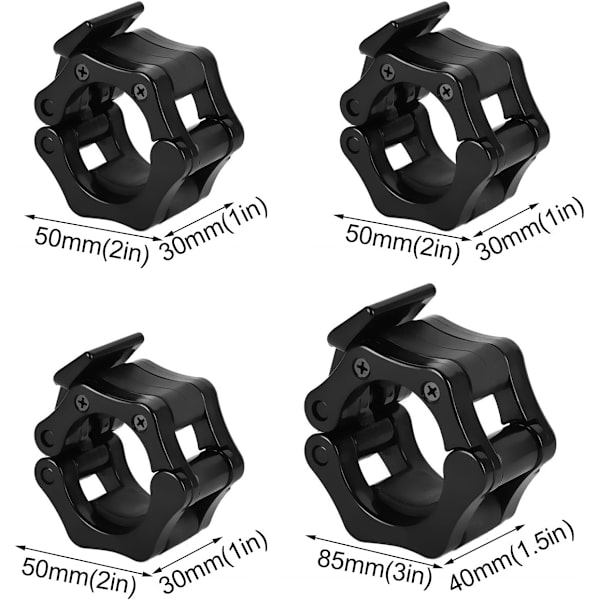 Par med vektstangstoppskiveklemmer for diameter 30 mm