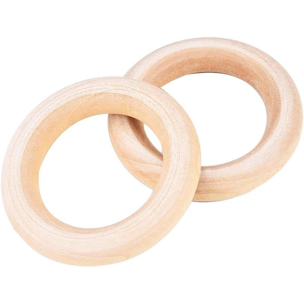 20 st Trä Hoppringar för DIY - Hänge, Ring, Koppling -