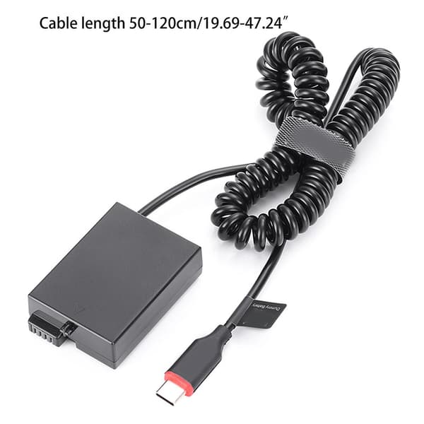 Typ-c till för Lp E8 Dr-e8 dummybatteri bärbar kameraströmkälla för Rebel