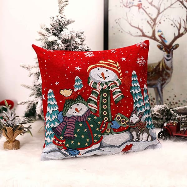 1 Julpynt Kudde Set Huvudstöd Vila Tomte