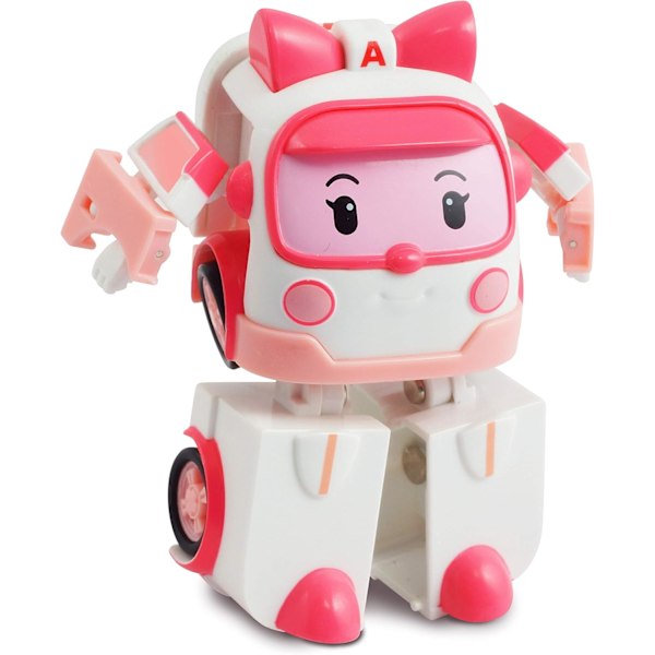 Robocar Poli, Amber DIE-CAST Metal Legetøjsbiler, Ambulancelegetøj, Lillebørns Tegnefilm Nødhjælpskøretøjs Legesæt, Redningskøretøjer