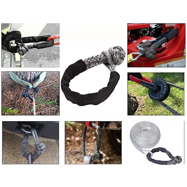 1 st 17 ton knopslinga mjukt shackle enkel last parat vinschrep