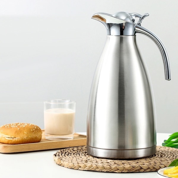 2L, Stainless Steel Thermal Carafe, 24H Cold Hot Retention