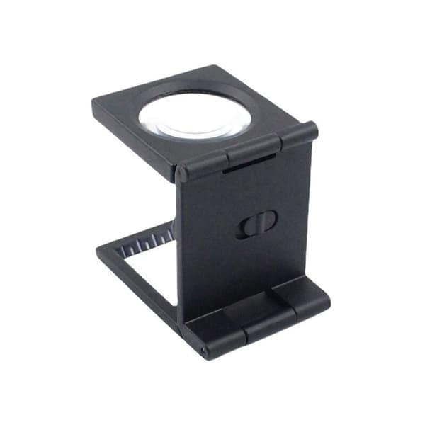 Folding Folding Trådteller Lup med Sortmalet Metal