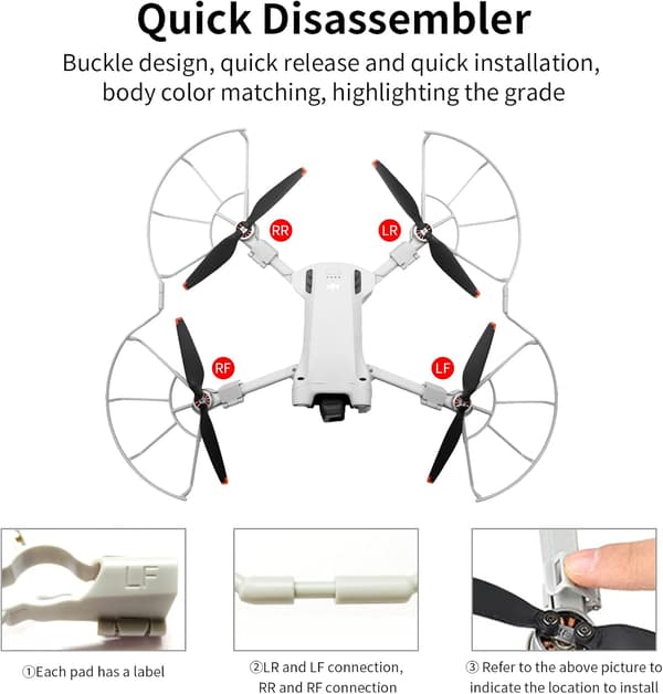 1 stk. Propellerbeskyttelse til DJI MINI 3/3PRO Propellerbeskyttelse
