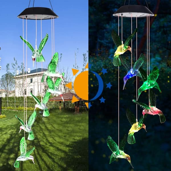 Solcelled Kolibri Vindklokker Udendørs, Gaver til