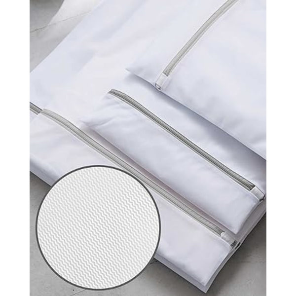 Tvättsäckar i Mesh (4 st, 16 x 20 tum), Delikat