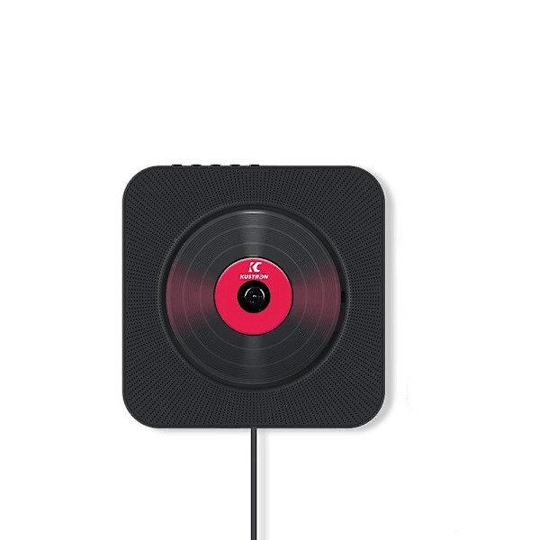 Bärbar CD-spelare, Bluetooth, väggmontering, integrerad Hi-Fi-högtalare, ljudhögtalare för hemmet med fjärrkontroll, FM-radio