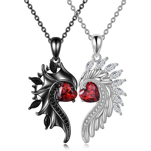 Angel Demon Wings Par halskæde, legeret mænd og kvinder matchende