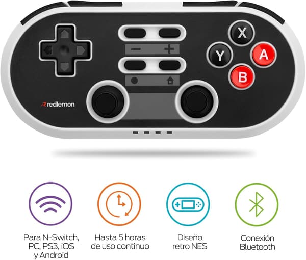 Kompatibel med Nintendo Switch Retro Trådløs Controller med Klassisk Design, Kompatibel med Switch, Switch Lite