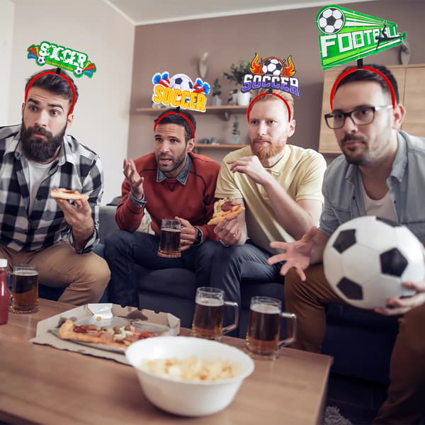 Fodboldfan-hårbånd, fodboldtemafest