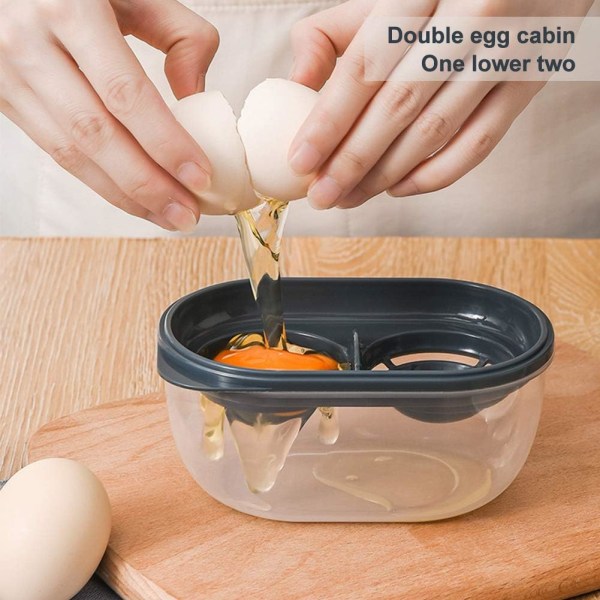 Egg White Separator, Egg Yolk Separator with Double Egg