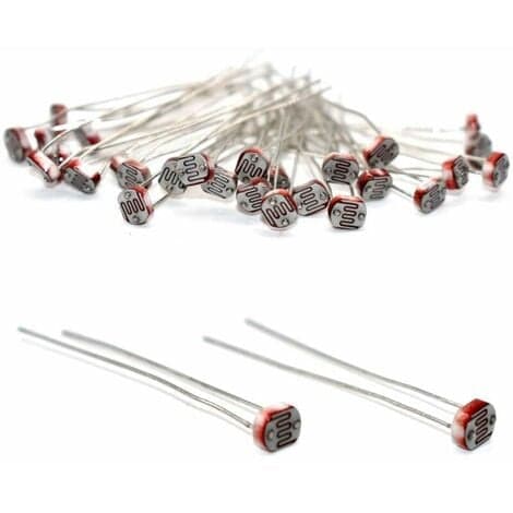 Fotoresistor, 30 stk 5mm GL5528 LDR Fotoresistor Lysstyrke Sensor