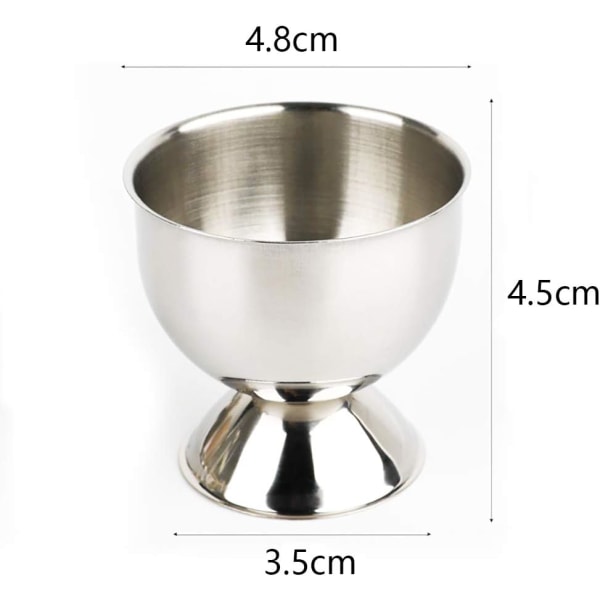 4 Pieces Stainless Steel Egg Rack Egg Tray Egg Cup Duck Egg Cup