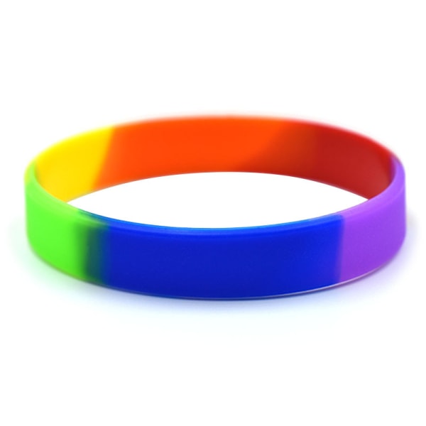 Flerfärgat gummiarmband - set om 10, armband för barn