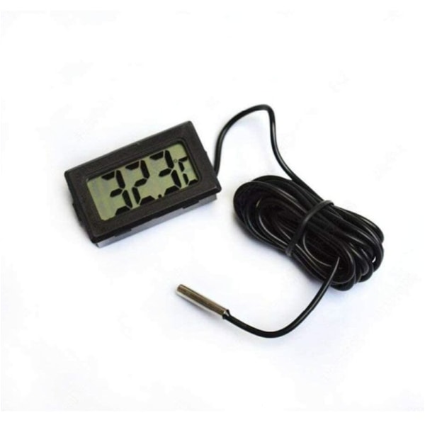 Digital LCD termometer temperaturmonitor med vattentät