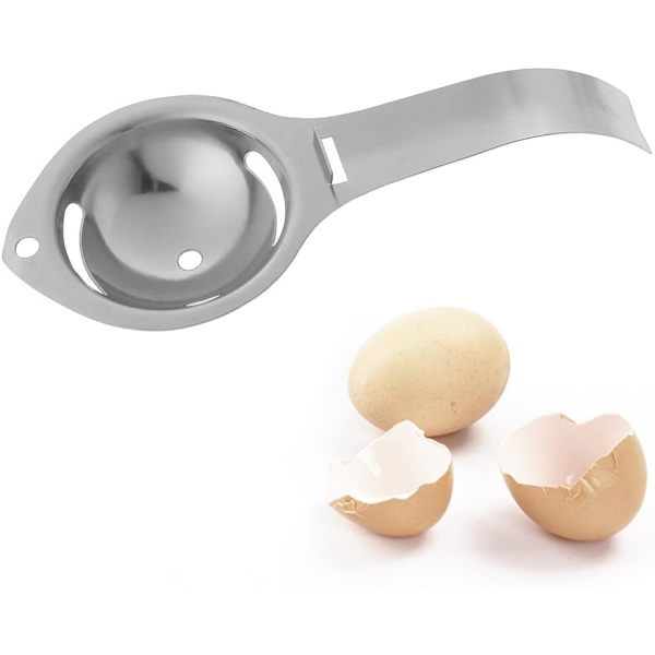 1 stk Eggvite Separator i Rustfritt Stål, Egg Sil, Egg