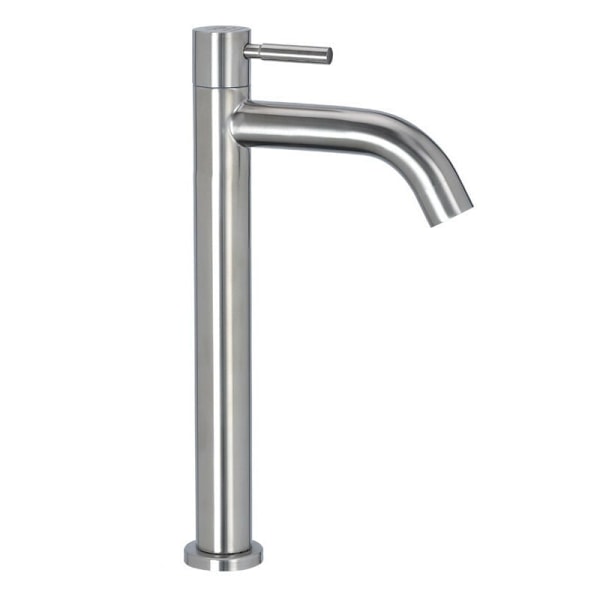 Single Lever Stainless Steel Cold Water Faucet Bathroom Sink Basi