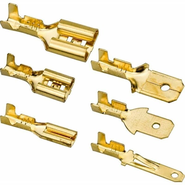 315 st mässingspressklämmor, 2,8/4,8/6,3 mm elektriska klämmor med
