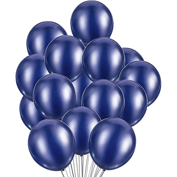 2024 Gradueringsfest Balloner 50 Stykker Latex Blå Fødselsdagskugle