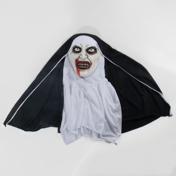 Halloween Maske, Latex Krybende Nonne Maske, Halloween Party Scary